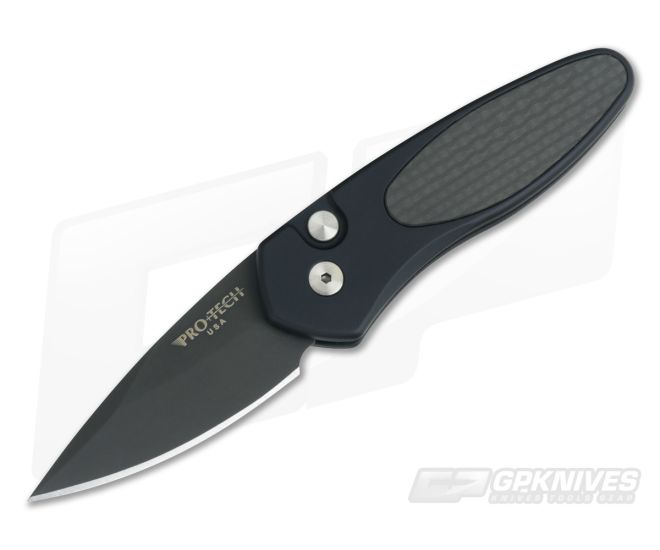 Protech Sprint Carbon Fiber California Legal Auto Black DLC S35VN 2916 - PT-2916