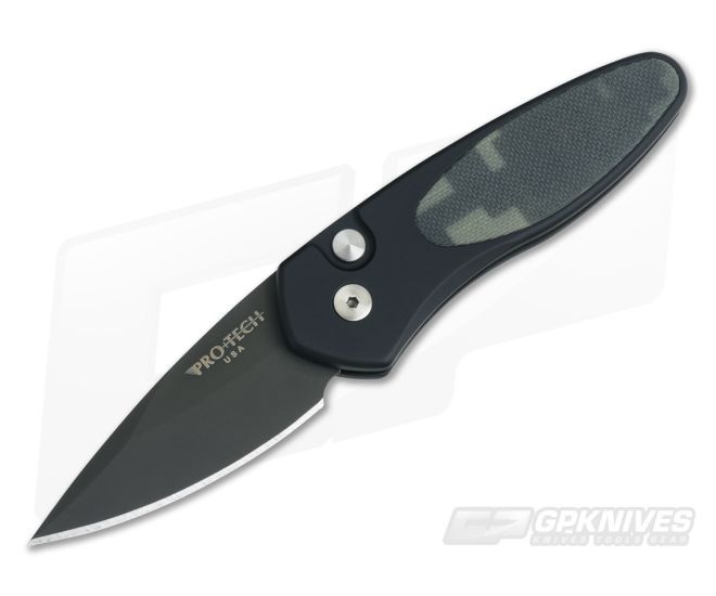 Protech Sprint Camo G10 California Legal Auto Black DLC S35VN 2925 - PT-2925