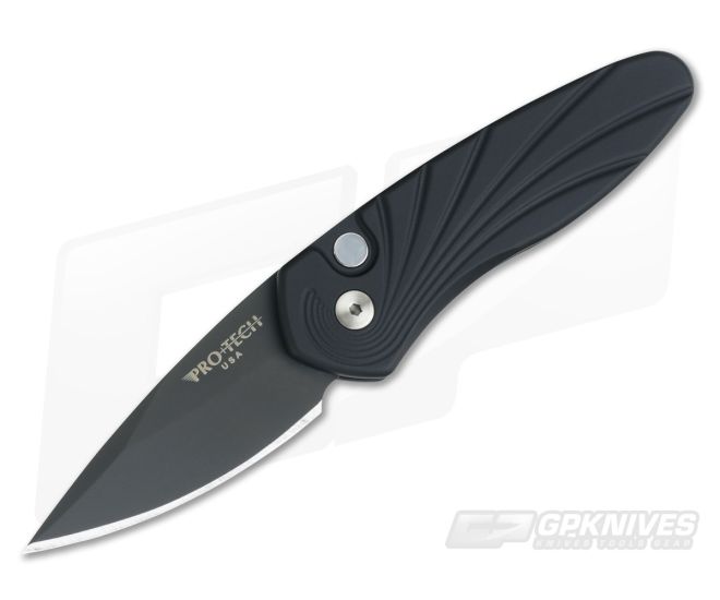 Protech Sprint 3D Wave California Legal Auto Black DLC S35VN 2937 - PT-2937