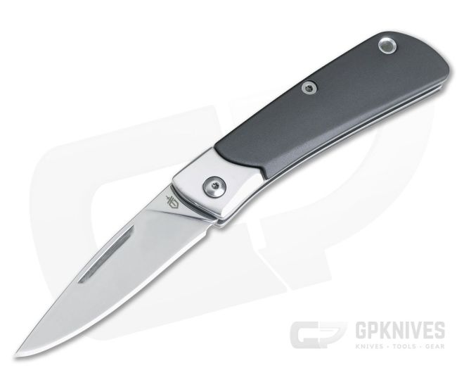 Gerber Wingtip Gentleman's Slip Joint Folder Grey 30-001700 - GB-30-001700