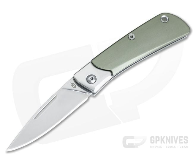 Gerber Wingtip Gentleman's Slip Joint Folder Green 30-001701 - GB-30-001701