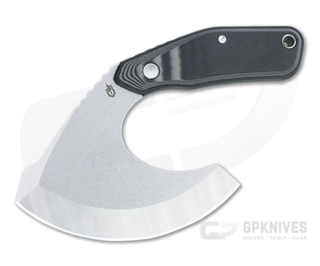 Gerber Downwind Ulu Stainless Steel Black GFN G10 Fixed Fixed Blade Knife 30-001822 - GB-30-001822
