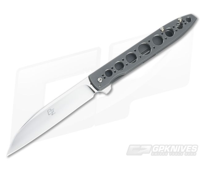 Brad Zinker Custom Wharncliffe Titanium FLF 3.5" Hand Rubbed - CU-3001