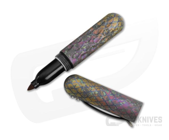 Maratac Signator Junior - Chaotic Aurora - Grade 5 Titanium Permanent Marker Vault - MAR-301