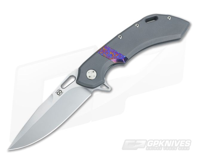 Olamic Cutlery Wayfarer 247 Titanium Flipper with TiMascus - CU-3045