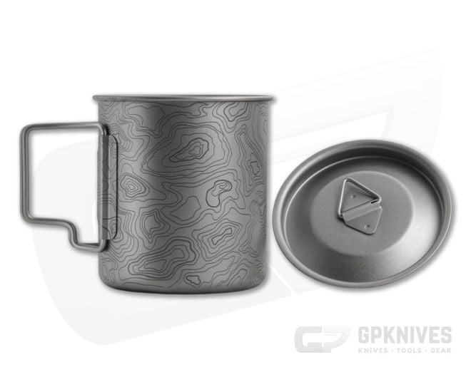 Maratac Titanium 15oz Topo Field Cup and Lid Adventure Kit - MAR-304