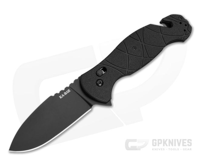 Ka-Bar Coytu Black GFN AUS 8A Folding Rescue Knife (3.50" Blade) 3085 - KA-3085