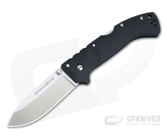 Cold Steel Ultimate Hunter Satin CPM-S35VN Black G10 Lock Back Folder 30U - CS-30U