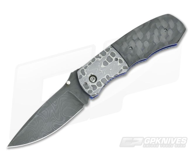 Aaron Frederick Custom XS1 Small Damascus Folder - CU-3101
