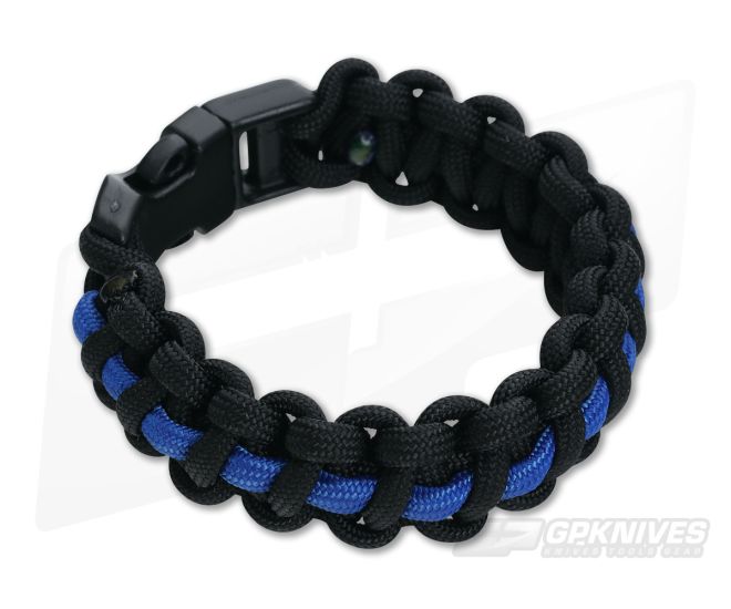 Knotty Boys 550 Paracord Bracelet Support Our Police Medium - KB-311