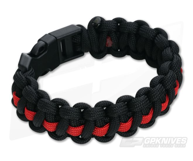 Knotty Boys 550 Paracord Bracelet Fire Rescue Medium - KB-312