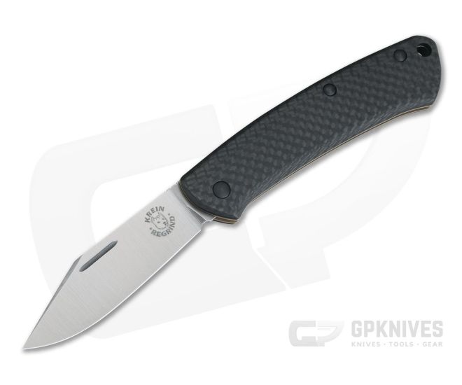 Benchmade Knives 318-2 Proper Tom Krein Regrind S90V Clip Point Carbon Fiber Slip Joint Folder - BM-318-2-KR