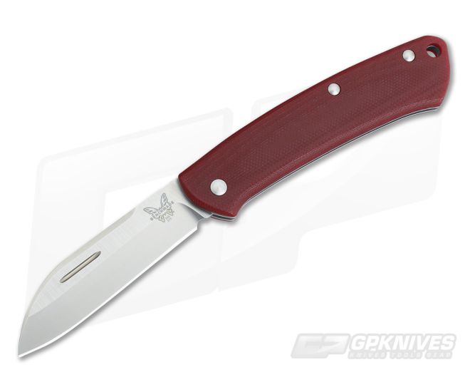 Benchmade Knives 319-1 Proper Red G10 Slip Joint Folder - BM-319-1