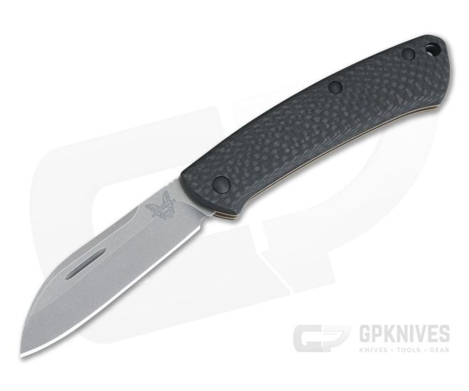 Benchmade Knives 319-2 Proper S90V Carbon Fiber Slip Joint Folder - BM-319-2