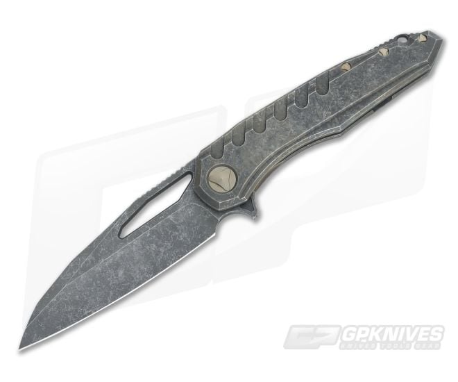 Marfione Custom Sigil MK6 Titanium M390 Acid Washed #001 - CU-3191