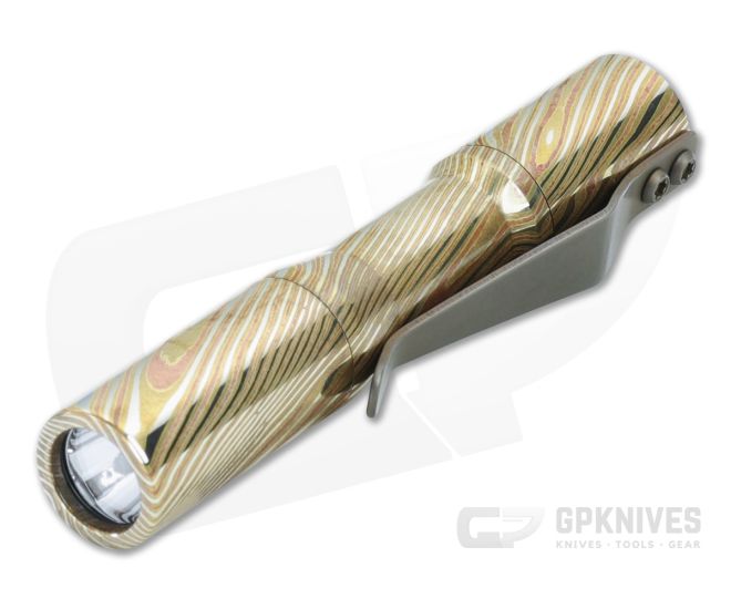 CWF Micro Click Custom Flashlight Mokume 4000k 219C LED CWF-031 - CWF-031