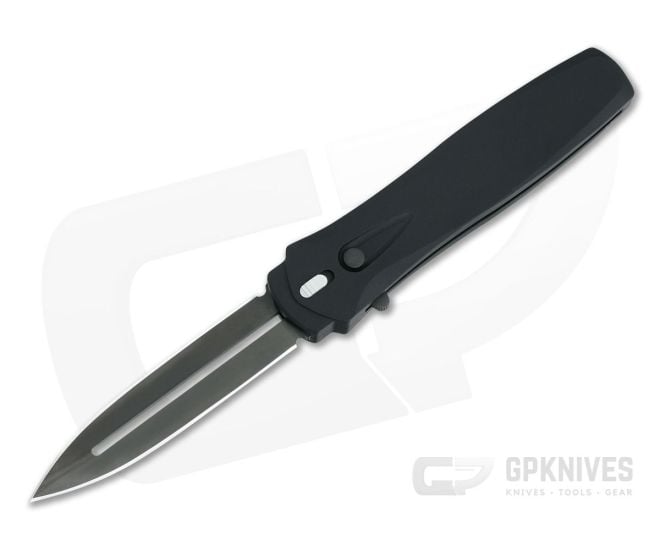 Protech Dark Angel Single Action Black 154CM OTF Automatic 3202 - PT-3202