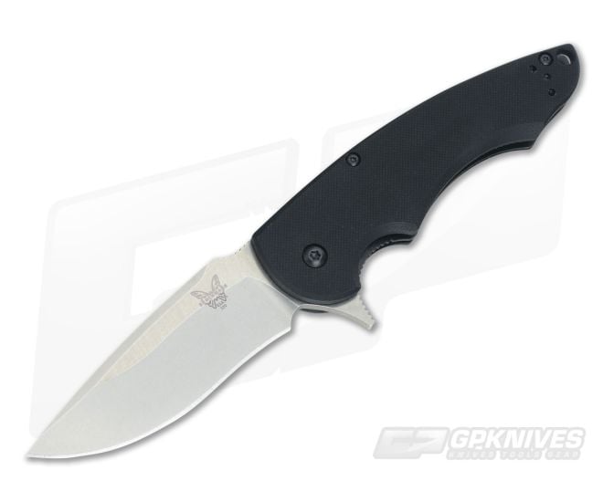 Benchmade 320 Precinct Flipper Black G10 Satin Plain - BM-320