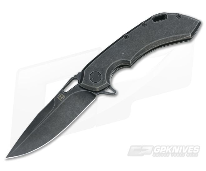 Olamic Cutlery Wayfarer 247 PVD Stonewash Titanium Frame Lock Flipper - CU-3231