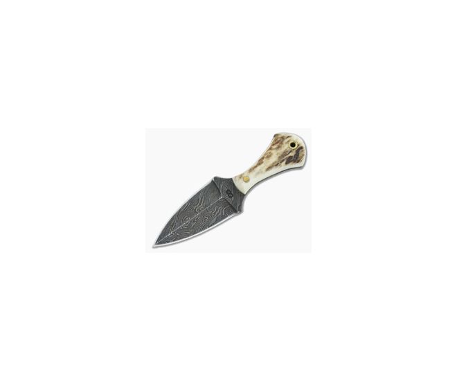 Olamic Cutlery Damascus Neck Knife Dagger Stag - CU-3232