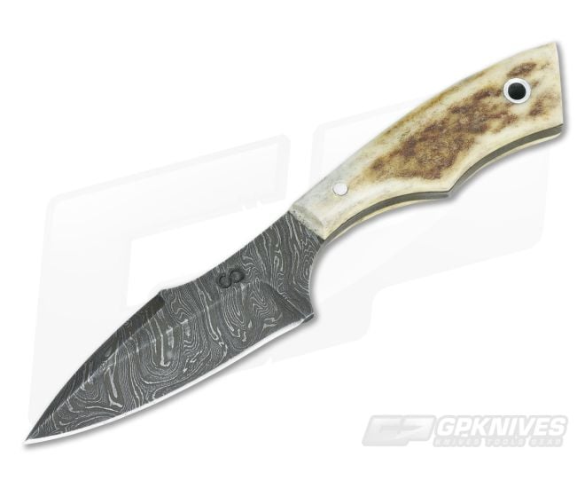Olamic Cutlery Damascus Neck Knife Stag - CU-3235