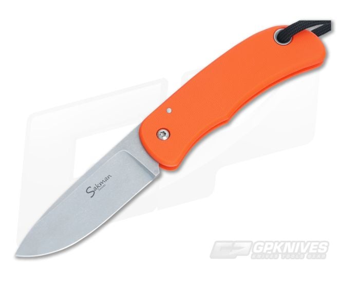 Sakman Knives Pointer Friction Folder Orange G10 - CU-3238