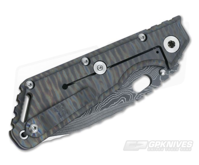 Mick Strider Custom XL Stellite 6K San Mai Damascus NightMare