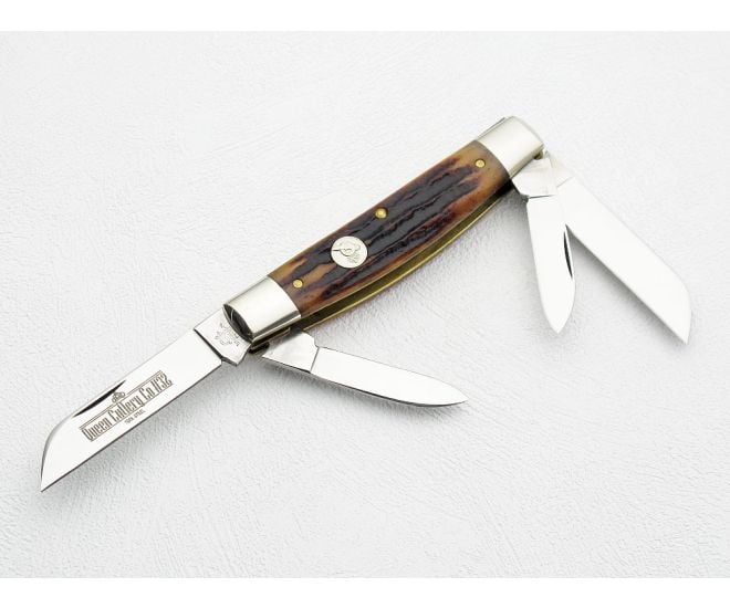 Queen Amber Stag Bone Large Congress - QN-32ACSB