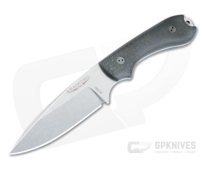 Bradford Guardian 3.2 M390 False Edge 3D OD Green Burlap Micarta - BK-32FE-132-M390