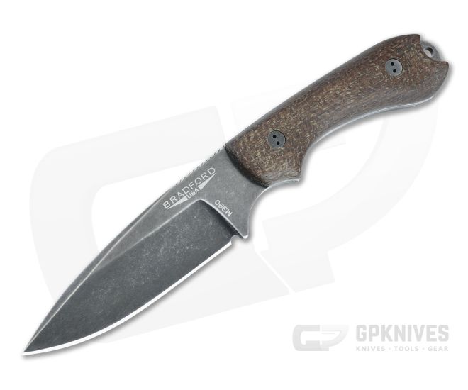 Bradford Guardian 3.2 Nimbus M390 False Edge 3D Natural (Brown) Burlap Micarta - BK-32FE-134N-M390