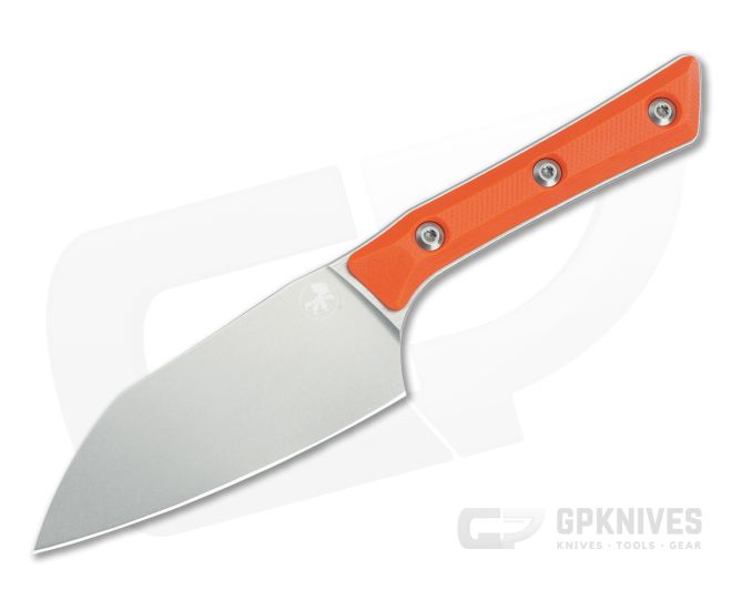 Microtech Santoku 4.2" Ember Orange G10 Stonewash - MT-3300-10EM