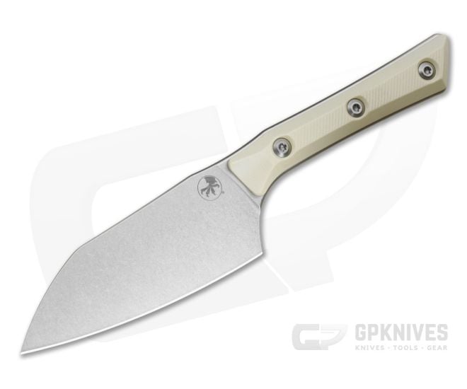 Microtech Santoku 4" Ivory White G10 M390MK Kitchen Knife (4.20" Blade) 3300-10IV - MT-3300-10IV