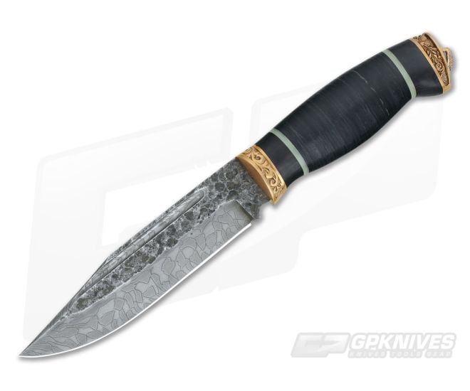 Olamic Cutlery Voykar HT Stacked Leather and Mosaic Damscus - CU-3300