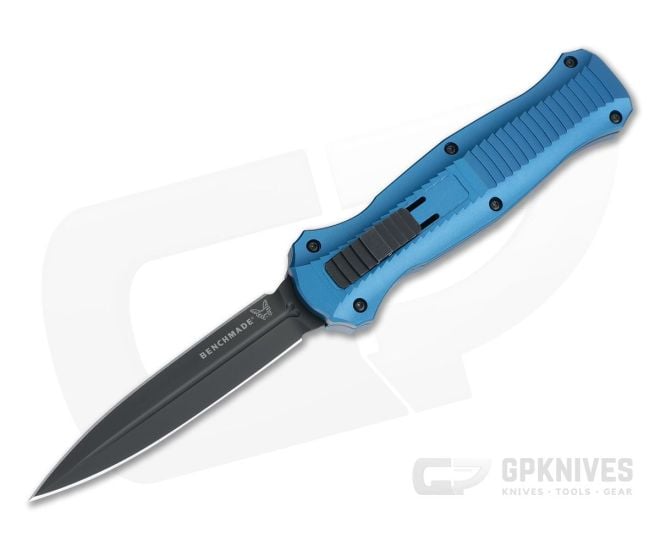 Benchmade Infidel Blue Steel Limited Edition Black DLC S30V OTF Automatic Knife 3300BK-2001 - BM-3300BK-2001