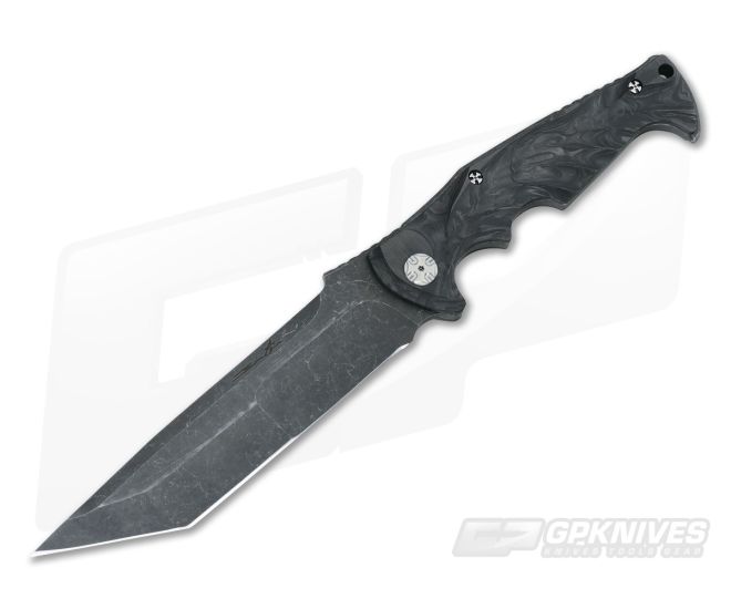 Brian Tighe Custom Tighe Breaker 5" Tanto Fixed Blade #1 Carbon Fiber - CU-3311