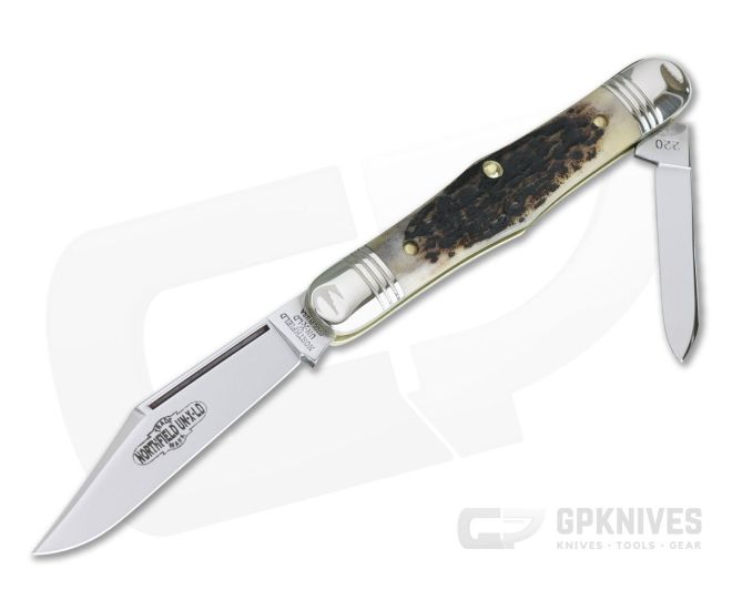 Northfield UN-X-LD #33 Conductor Pen Knife Sambar Stag Slip Joint - GEC-331220-SS-10