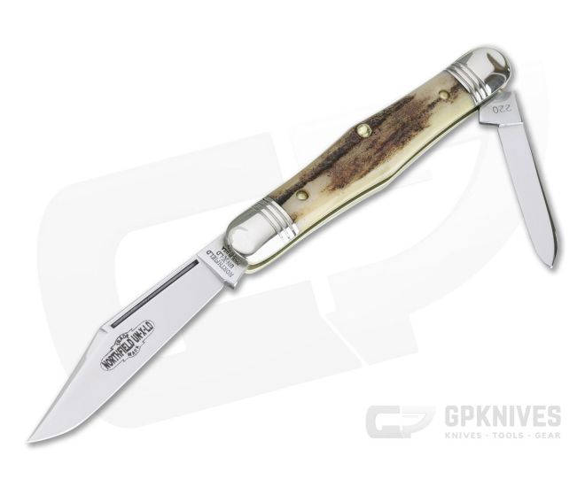 Northfield UN-X-LD #33 Conductor Pen Knife Sambar Stag Slip Joint - GEC-331220-SS-13