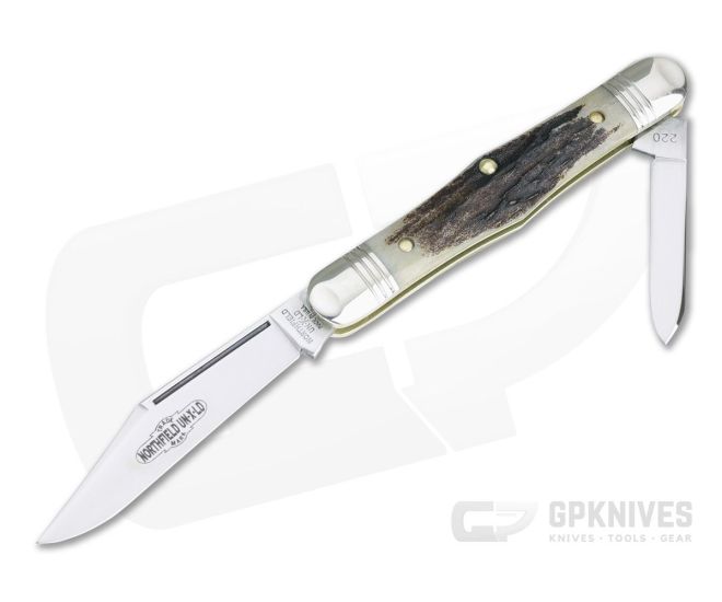 Northfield UN-X-LD #33 Conductor Pen Knife Sambar Stag Slip Joint - GEC-331220-SS-4