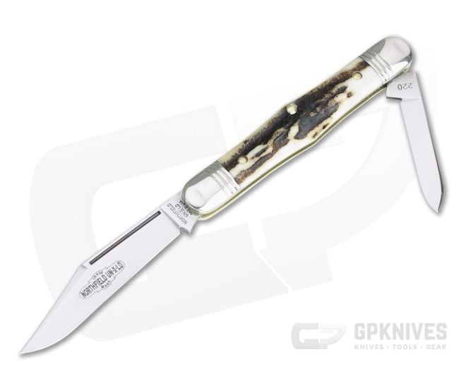 Northfield UN-X-LD #33 Conductor Pen Knife Sambar Stag Slip Joint - GEC-331220-SS-5