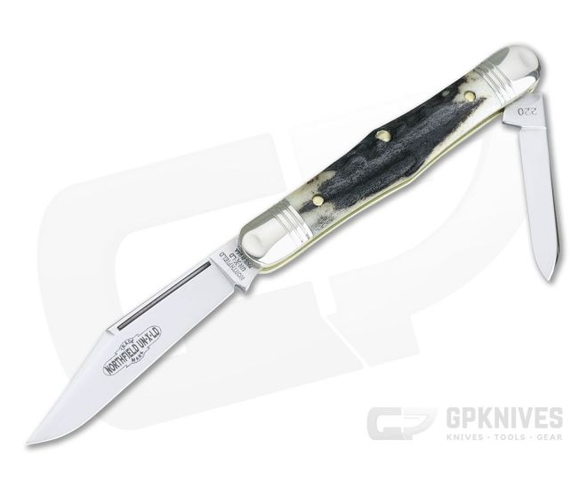 Northfield UN-X-LD #33 Conductor Pen Knife Sambar Stag Slip Joint - GEC-331220-SS-6