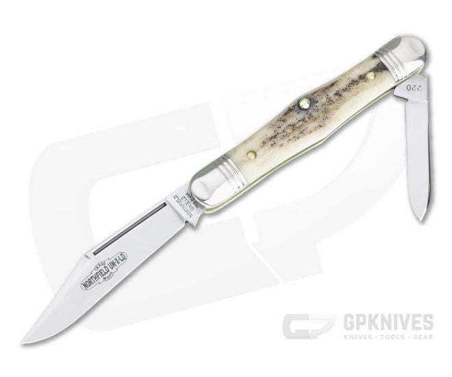 Northfield UN-X-LD #33 Conductor Pen Knife Sambar Stag Slip Joint - GEC-331220-SS-7