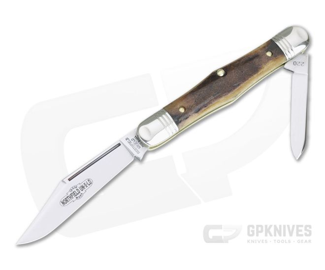 Northfield UN-X-LD #33 Conductor Pen Knife Sambar Stag Slip Joint - GEC-331220-SS-8