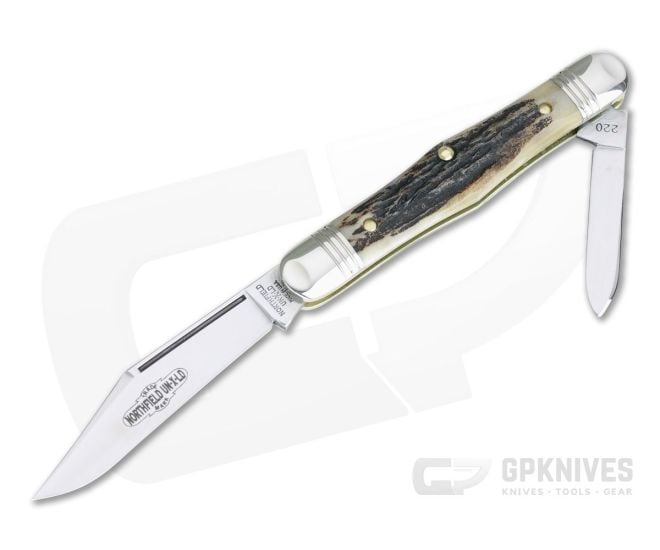Northfield UN-X-LD #33 Conductor Pen Knife Sambar Stag Slip Joint - GEC-331220-SS-9