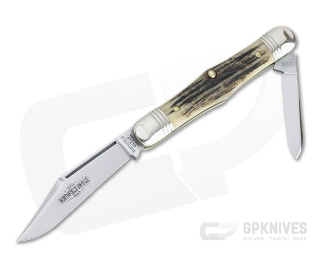 Northfield UN-X-LD #33 Conductor Pen Knife Sambar Stag Slip Joint - GEC-331220-SS