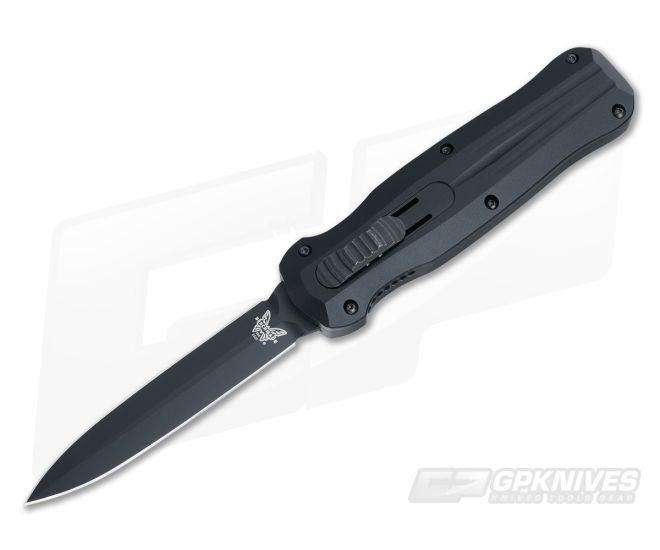 Benchmade 3320BK Pagan Double Edge Automatic Knife Black Blade - BM-3320BK