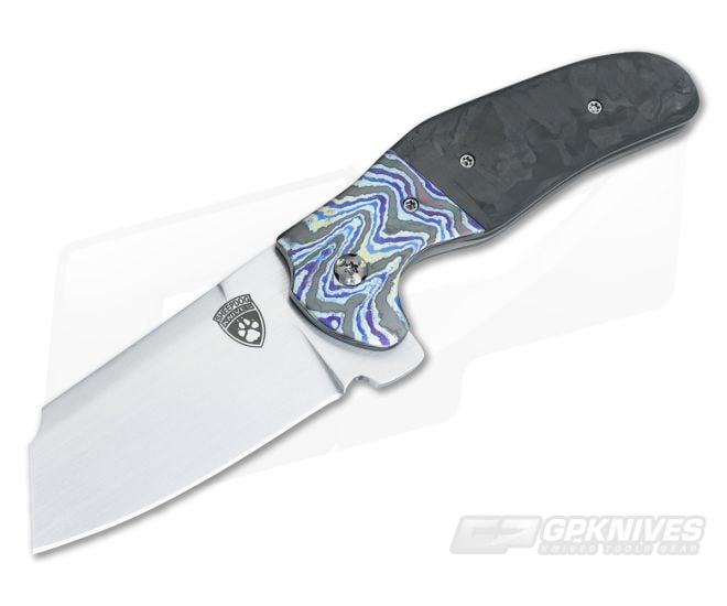 Sheepdog Knives Custom c01c Black TiMascus Flipper - CU-3330
