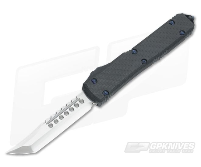 Marfione Custom Ultratech CF Hellhound Tanto Mirror Polish OTF Automatic Knife #1 - CU-3341