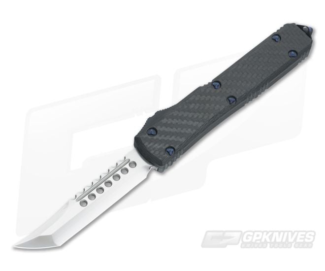 Marfione Custom Ultratech CF Hellhound Tanto Mirror Polish OTF Automatic Knife #2 - CU-3342