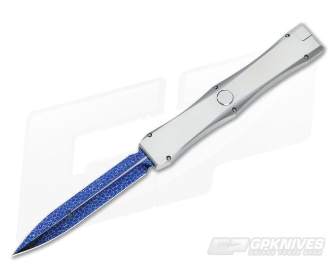 Marfione Custom Dragonslayer IV Blued Nebula Damascus Automatic - CU-3346