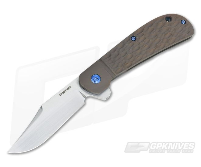 Enrique Pena Custom Lanny's Clip Flipper Jigged Titanium - CU-3361